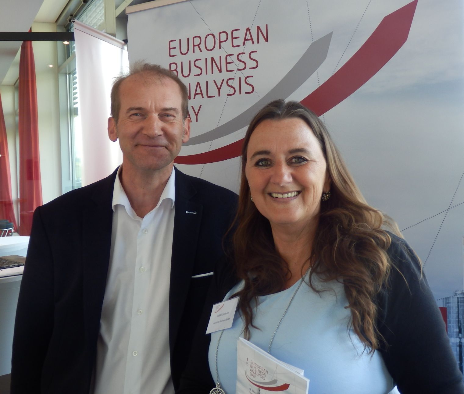 A Full Day of Inspiration @ 1st European BA Day in Frankfurt on May 18, 2018 BA Day 2018: Sabine Ostlender, managing director of masVenta Business GmbH, and Robert Baumgartner, PMP, VP Finance & Sponsoring of PMICC