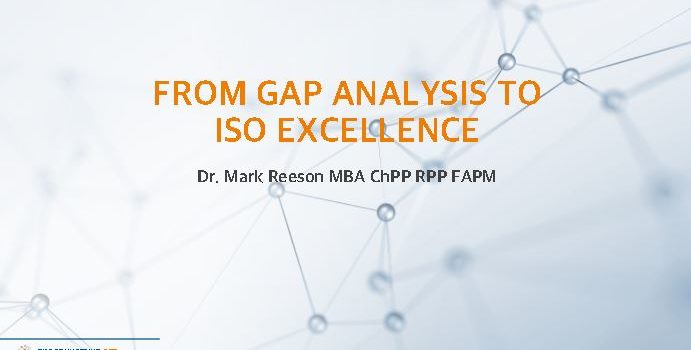 2021-08-26 – From Gap Analysis to ISO Excellence – Dr. Mark Reeson